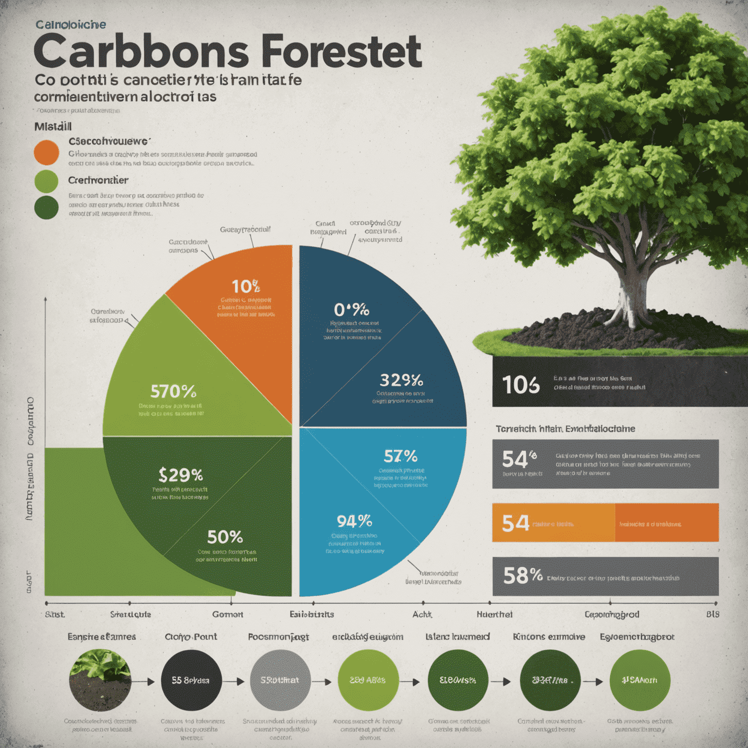 A comparison chart showing the carbon footprint of traditional concrete versus various eco-friendly alternatives, with clear visual representation of their environmental impact